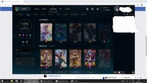 Conta nv 481, d4 solo/duo, 172 skins - League of Legends LOL
