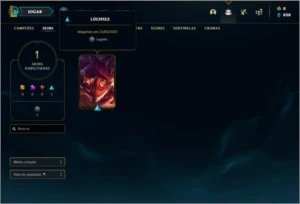 Conta bronze 1 com 20 champs e 1 skin - League of Legends LOL