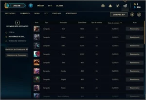 Conta bronze 1 com 20 champs e 1 skin - League of Legends LOL