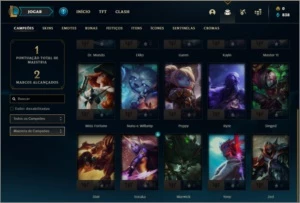 Conta bronze 1 com 20 champs e 1 skin - League of Legends LOL