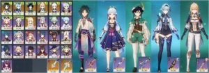 #005 Xiao Ayaka Venti Eula Jean - AR55 - Genshin Impact