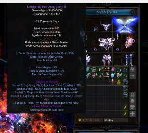 Acc Sm 200Rr Lvl 1030 Megamu + Itens - MU Online