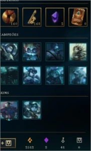 Conta de lol recheada e barata - League of Legends