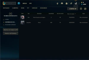 Conta ouro 4 com 30 Champs e 2 Skins + 2 Fragmentos - League of Legends LOL