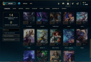 Conta ouro 4 com 30 Champs e 2 Skins + 2 Fragmentos - League of Legends LOL