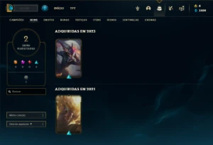 Conta ouro 4 com 30 Champs e 2 Skins + 2 Fragmentos - League of Legends LOL