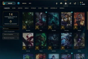 Conta ouro 4 com 30 Champs e 2 Skins + 2 Fragmentos - League of Legends LOL