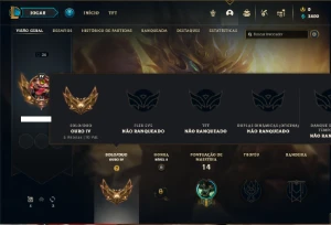 Conta ouro 4 com 30 Champs e 2 Skins + 2 Fragmentos - League of Legends LOL