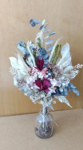 Arranjo flores desidratadas - Marsala - Artesanato e Personalizados