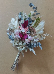 Arranjo flores desidratadas - Marsala - Artesanato e Personalizados