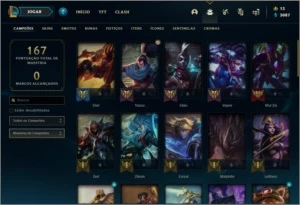 Conta bronze 2 Boa para smurfar com 18 skins e 49 champs - League of Legends LOL