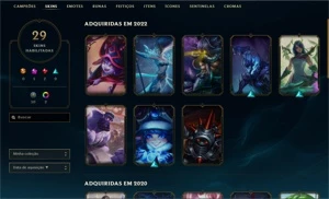 CONTA GM 600+LP SMURF + CONTA VALORANT - League of Legends LOL