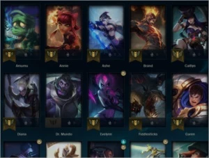 CONTA LOL PRATA 1 DIVERSAS SKINS - League of Legends