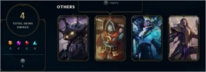 CONTA LOL PRATA 1 DIVERSAS SKINS - League of Legends