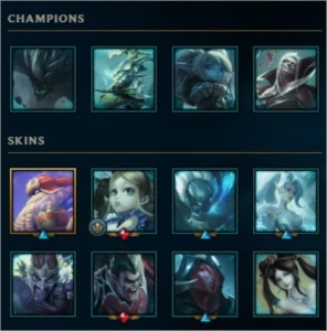 CONTA LOL PRATA 1 DIVERSAS SKINS - League of Legends