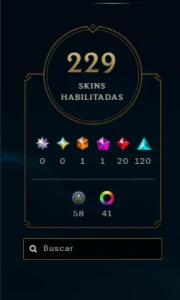 Conta ouro 3 flex com 229, tds campeoes, lvl 336