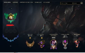Conta ouro 3 flex com 229, tds campeoes, lvl 336 - League of Legends LOL