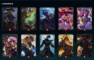 Conta ouro 3 flex com 229, tds campeoes, lvl 336 - League of Legends LOL