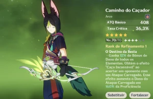 Ar42. Tighnari + bis •Caminho do caçador• / Cyno + espinha - Genshin Impact
