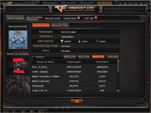 Conta CrossFire AL 7 VIPS  16 MN  1 Anel +21k ZP
