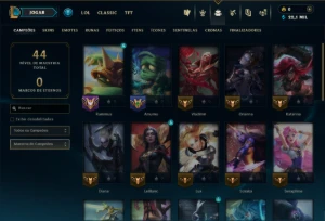 Platina 3 com 35 Champs e 41 Skins - League of Legends LOL