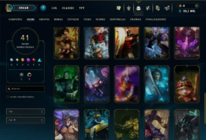 Platina 3 com 35 Champs e 41 Skins - League of Legends LOL