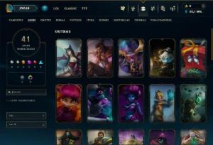 Platina 3 com 35 Champs e 41 Skins - League of Legends LOL