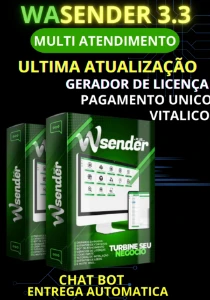 Wa Sender 3.3 - Versão Atualizada – Vitalicio - Serviços Digitais