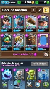 Clash royale 7 lendárias barato