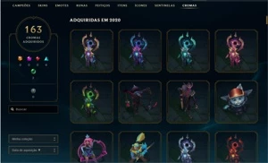 Conta LoL 632 skins full acesso - League of Legends