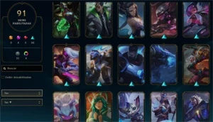 CONTA LOL C/91 SKINS - League of Legends
