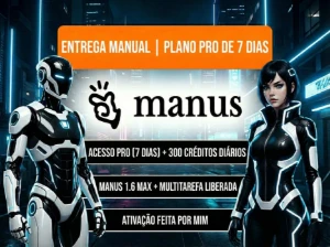 Conta Manus Ai Pro - 7 Dias De Acesso - Manus 1.6 Max Libera - Assinaturas e Premium