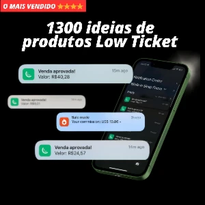 1300 ideias de produtos Low Ticket