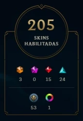 Conta PLAT IV TODOS CHAMP 15 lend, 3 ultimate 205 SKIN TOTAL - League of Legends LOL