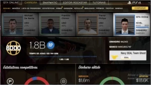conta upada gta 5 ps4 e ps3 - Playstation