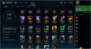 Unranked, level 32, 33 chamsp e 8 skins - League of Legends LOL