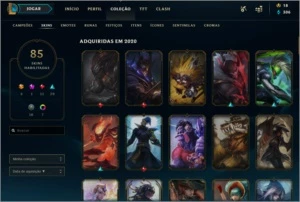 CONTA LOL D1 - 124 CHAMP - 85 SKINS - GRÃO MESTRE 2020 - League of Legends