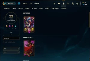 Conta prata 4 com 72 Champs e 42 skins (Criada em 2012) - League of Legends LOL