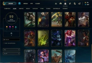 Conta prata 4 com 72 Champs e 42 skins (Criada em 2012) - League of Legends LOL