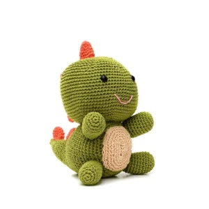 Dinossauro Verde em amigurumi - Artesanato e Personalizados