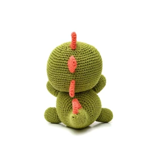 Dinossauro Verde em amigurumi - Artesanato e Personalizados