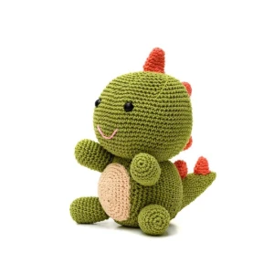 Dinossauro Verde em amigurumi - Artesanato e Personalizados