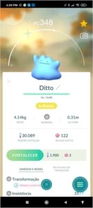 Pokémon Go Ditto shiny