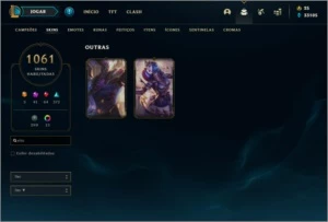 Conta LOL praticamente full skins. - League of Legends