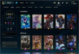 Conta LOL praticamente full skins. - League of Legends