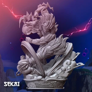 Sekai 3D Models - Goku Vs Vegeta Sculpture and Bust STL - Outros