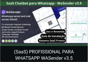 Saas Profissional Para Wh4ts4pp Wasender V3.5 - Outros