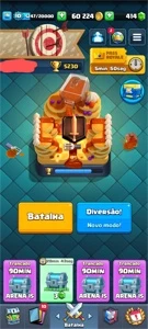 Conta com deck de log bait bom - Clash Royale