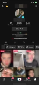 CONTA TIKTOK 290K - Outros