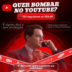 YouTube - Seguidores e Curtidas Por Apenas R$4,99 - Social Media